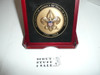 100th Boy Scouts of America large Brass Coin in wood presentation Box/stand
