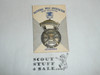 National Rifle Association NRA Junior Division PRO-MARKSMAN Shooting Medal, used in Boy Scout Camps, on issue card
