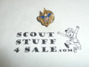 Boy Scout Lapel Pin 2000's, Gold Emblem with blue Eagle, post back