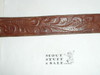 Tooled Leather Belt, 38" waist, used