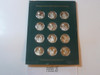 Norman Rockwell's Spirit of Scouting 12 Silver Coin/medal Set from the 1970's, not in a frame