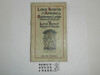 1918 Lone Scout Seventh Degree and Record Book, near mint condition