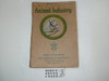 Animal Industry Merit Badge Pamphlet, Type 3, Tan Cover, 4-33 Printing