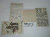 1917 Boy Scout Celluloid Membership Card, 6 signatures, 1917 series printed on card, expires February 1918, back cover separated, BSMC124