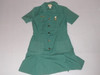 Vintage Girl Scout Uniform Dress with brass buttons and insignia, Size 8, GSH28