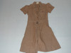 1970's Brownie Girl Scout Uniform Dress, Chest 17.5" Waist 28" Length 34", GSH41