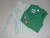 1970's Girl Scout Uniform Vest and Shirt, Vest 14/16, Shirt size 10, GSH42