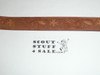 Girl Scout Decorated Leather Belt, 30" Waist, unused