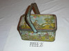 Vintage Girl Scout Metal Lunch Box, RARE, shows wear