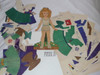 1950's Girl Scout Paper Doll Set, 29 Uniforms from Around the World, some use