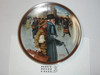 Knowles Norman Rockwell "A Helping Hand" 1991, 8.5" Decorative China Plate