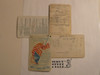 1916 Boy Scout Celluloid Membership Card, 7 signatures, 1916-3 RARE variety, expires March 1916, BSMC240