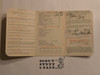 1929 Boy Scout Membership Card,  3-fold, 7 signatures, expires April 1929, BSMC280