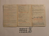 1932 Boy Scout Membership Card, with envelope, 3-fold, 7 signatures, expires March 1932, BSMC289