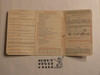 1941 Boy Scout Membership Card, 3-fold, 7 signatures, June 1941, BSMC336