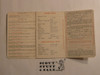 1942 Boy Scout Membership Card, 3-fold, 7 signatures, June 1942, BSMC339