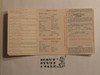 1943 Boy Scout Membership Card, 3-fold, 5 signatures, expires April 1943, BSMC343