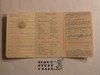 1943 Boy Scout Membership Card, 3-fold, with envelope, 5 signatures, expires June 1943, BSMC345