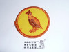 Bobwhite Patrol Medallion, Yellow Twill with gauze back, 1972-1989, sewn