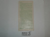 1951 Philmont Scout Ranch What to bring pamphlet