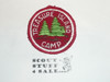 Treasure Island Camp Patch, maroon c/e twill