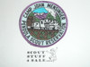 Pendola Scout Reservation, Camp John Mensinger Patch, Yosemite Area Council, purple bdr, train