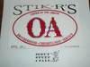 Order of the Arrow OA Sticker