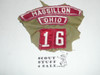 MASSILLON Red and White Community Strip with OHIO State Strip, used