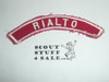 RIALTO Red and White Community Strip, sewn