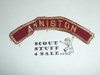 ANNISTON Red and White Community Strip, sewn