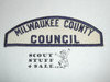 Milwaukee County Council white/Blue Sea Scout Strip