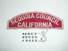 Sequoia Council Red/White Council Strip, lite use