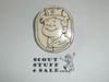 Oval Happy Scout Plaster Neckerchief Slide, Sold at Philmont