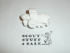 Train Plaster Neckerchief Slide, unpainted, Great for Cub or Boy Scout Project