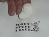 Baseball Cap Plaster Neckerchief Slide, unpainted, Great for Cub or Boy Scout Project