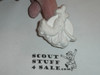 Goofy Plaster Neckerchief Slide, unpainted, Great for Cub or Boy Scout Project