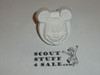 Mickey Mouse Plaster Neckerchief Slide, unpainted, Great for Cub or Boy Scout Project, Variety #2