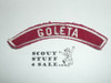 GOLETA Red and White Community Strip, sewn