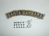 SANTA BARBARA Blue and Gold Cub Scout Community Strip, sewn