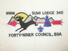 Order of the Arrow Lodge #342 Sumi n2 Embroidered Neckerchief
