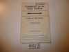 Vigil Ceremony Manual, Order of the Arrow, 1964, 10-64 Printing, used