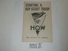 1943 Starting a Boy Scout Troop, 8-43 Printing