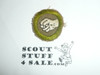 Physical Development - Type A - Square Tan Merit Badge (1911-1933), cut to round