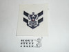Sea Scout Position Patch, Crew Leader on white twill