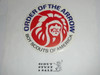 Order of the Arrow MGM Indian Logo 5" gummed label