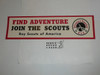 Find Adventure, Join the Scouts Bumper Sticker