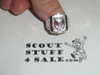 Eagle Scout Ring, 1940's STERLING Silver, MINT Condition, Size 8, Can be sized