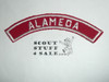 ALAMEDA Red and White Community Strip