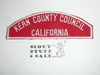Kern County Council Red/White Council Strip