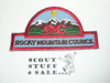 Rocky Mountain Council Patch (CP), HAT Shape, with fdl